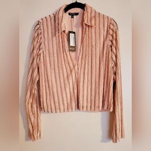 Nasty Gal Sequined Blouse